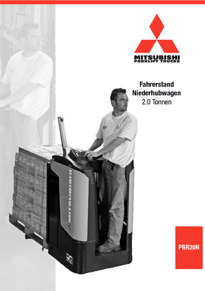 Transpallet uomo in piedi Mitsubishi PBR20N