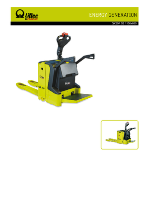 Transpallet uomo in piedi PRAMAC Lifter QX 20 P