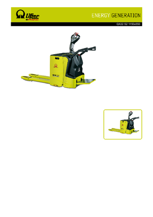 Transpallet uomo in piedi PRAMAC Lifter QX 22