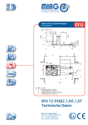 Transpallet uomo seduto Miag EFU 12 XE 2