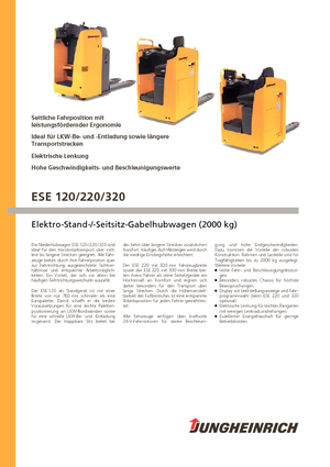 Transpallet uomo seduto Jungheinrich ESE 120