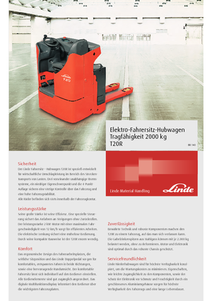 Transpallet uomo seduto Linde T20R