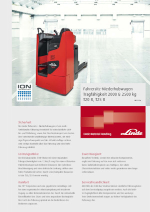 Transpallet uomo seduto Linde T25R