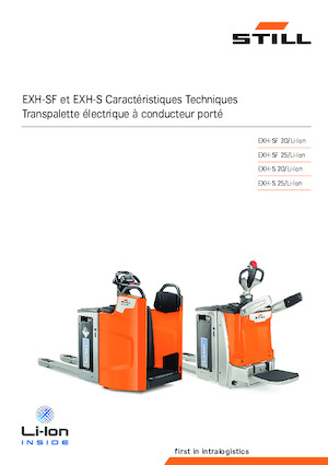 Transpallet elettr. a timone guida terra Still EXH-SF 20