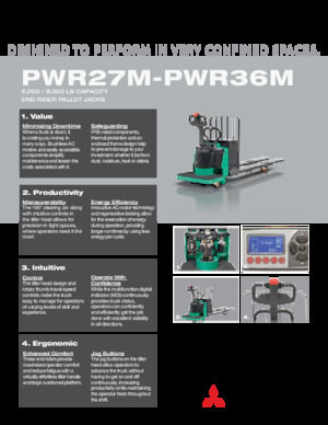 Transpallet uomo in piedi Mitsubishi PWR36M