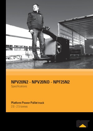 Transpallet uomo in piedi Caterpillar NPV20ND