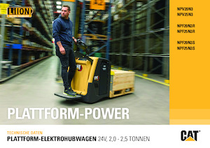 Transpallet uomo in piedi Caterpillar NPV25N3