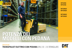Transpallet uomo in piedi Caterpillar NPV25N3
