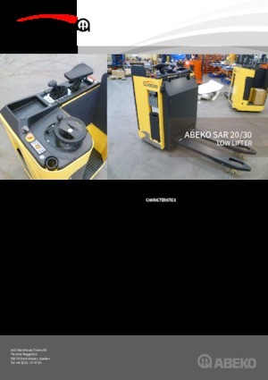 Transpallet uomo in piedi Actil Warehouse Trucks SAR 30