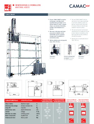 Ascensori industriali CAMAC Camac Smart