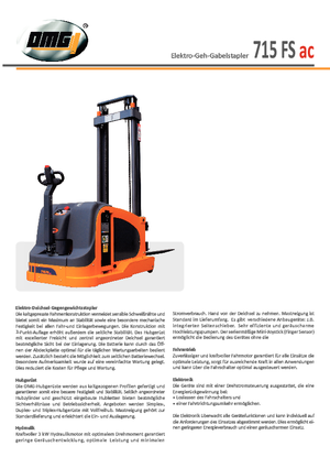 Impilatori Walkie OMG 715 FS ac