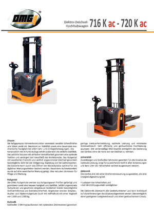 Impilatori Walkie OMG 720 K-ac