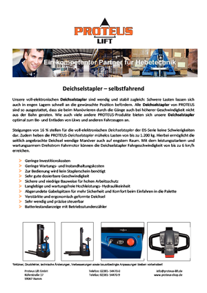 Impilatori Walkie Proteus DS 1230