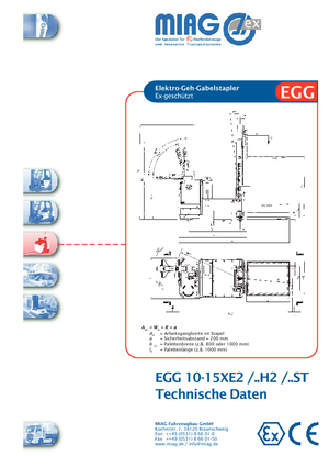 Impilatori Walkie Miag EGG 15 XE 2