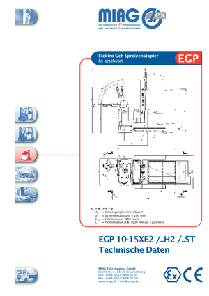 Impilatori Walkie Miag EGP 15 XE 2