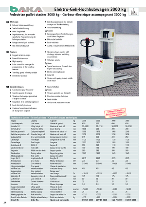 Impilatori Walkie Baka EGV 70-3000