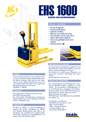 Impilatori Walkie Stöcklin EHS 1600