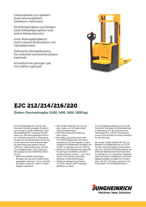 Impilatori Walkie Jungheinrich EJC 216