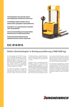 Impilatori Walkie Jungheinrich EJC B14