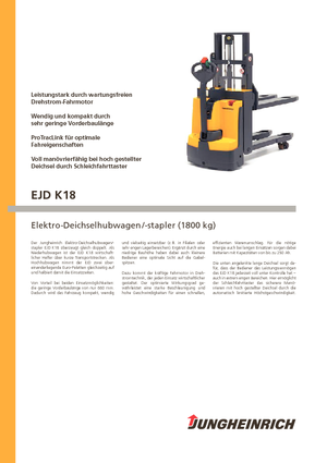 Impilatori Walkie Jungheinrich EJD-K 18