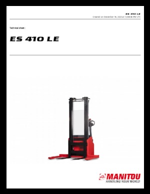 Impilatori Walkie Manitou ES 410 LE