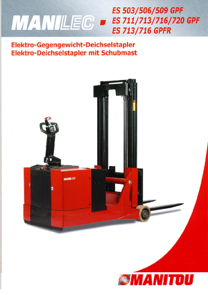 Impilatori Walkie Manitou ES 509 GPF