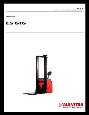 Impilatori Walkie Manitou ES 616