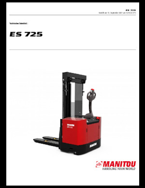 Impilatori Walkie Manitou ES 725