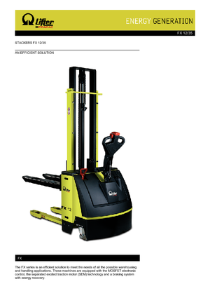 Impilatori Walkie PRAMAC Lifter FX 12/35
