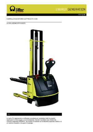Impilatori Walkie PRAMAC Lifter FX 12/38