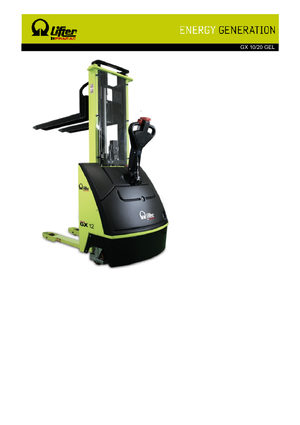 Impilatori Walkie PRAMAC Lifter GX 10/20 GEL