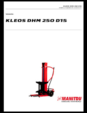 Impilatori Walkie Manitou Kleos DHM 250 D15