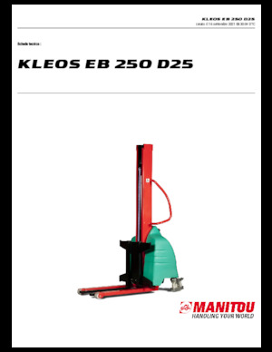 Impilatori Walkie Manitou Kleos EB 250 D25