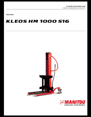 Impilatori Walkie Manitou Kleos HM 1000 S16