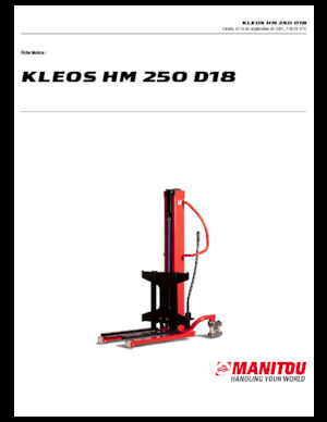 Impilatori Walkie Manitou Kleos HM 250 D18