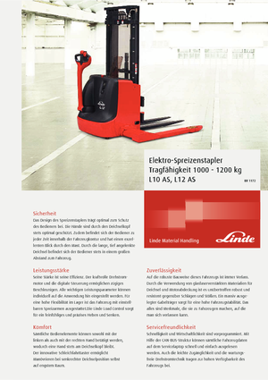 Impilatori Walkie Linde L10AS 1912 E