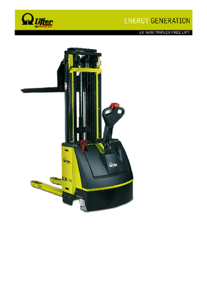 Impilatori Walkie PRAMAC Lifter LX 14/50 Triplex-Free Lift