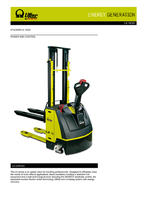 Impilatori Walkie PRAMAC Lifter LX 16/25