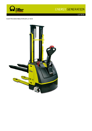 Impilatori Walkie PRAMAC Lifter LX 16/35