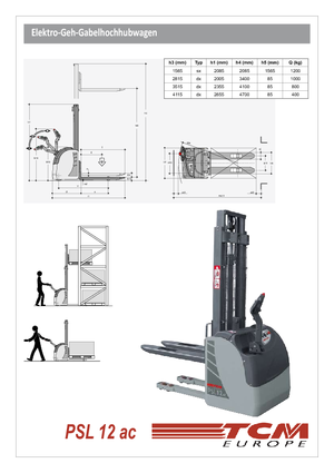 Impilatori Walkie TCM PSL 12 ac
