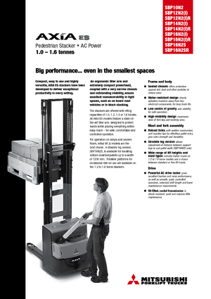 Impilatori Walkie Mitsubishi SBP12N2iR