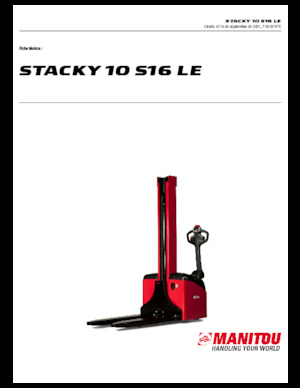 Impilatori Walkie Manitou Stacky 10 S16 LE