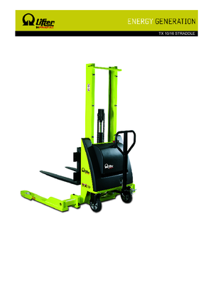 Impilatori Walkie PRAMAC Lifter TX 10/16 Straddle