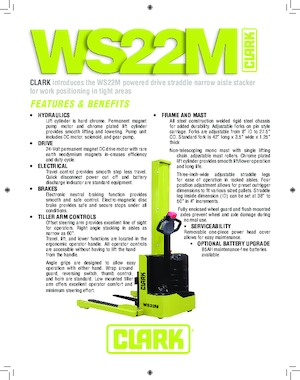 Impilatori Walkie Clark WS22M