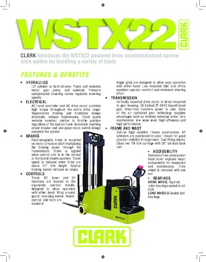 Impilatori Walkie Clark WSTX22