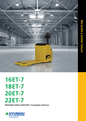 Transpallet elettr. a timone guida terra Hyundai 20 ET 7