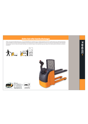 Transpallet elettr. a timone guida terra OMG 316 KN-M ac