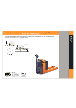 Transpallet elettr. a timone guida terra OMG 330 K