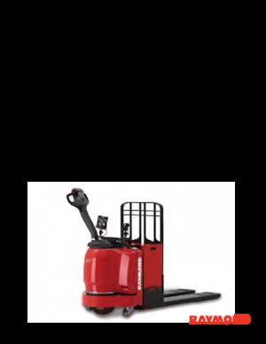 Transpallet elettr. a timone guida terra RAYMOND 8310
