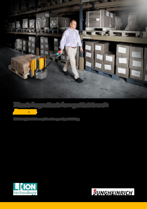 Transpallet elettr. a timone guida terra Jungheinrich AME 15